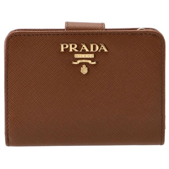 Prada Bifold Saffiano Wallet Brown - Picture 1 of 7